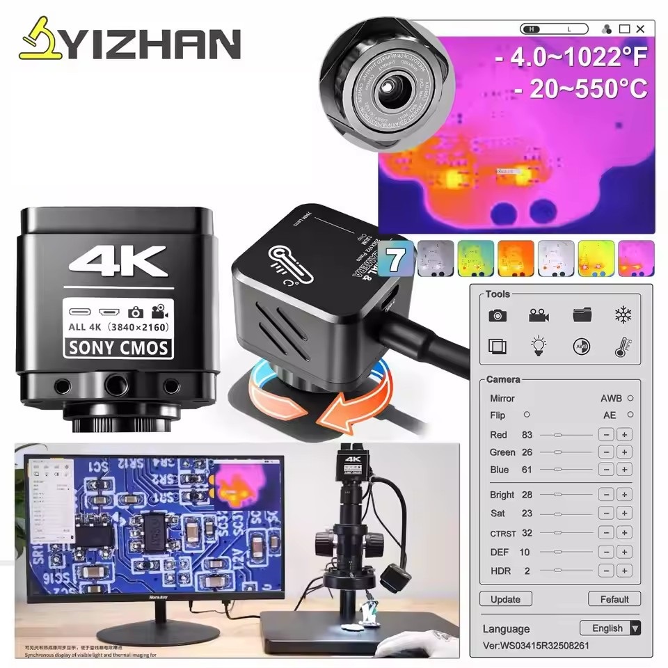 Electronics Repair Images - YIZHAN Thermal Imager 256*192 Pixels 4k