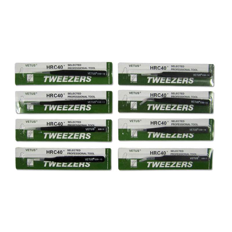 Anti‑Static Stainless Steel Tw - đánh giá và giá Smd Tweezer Set