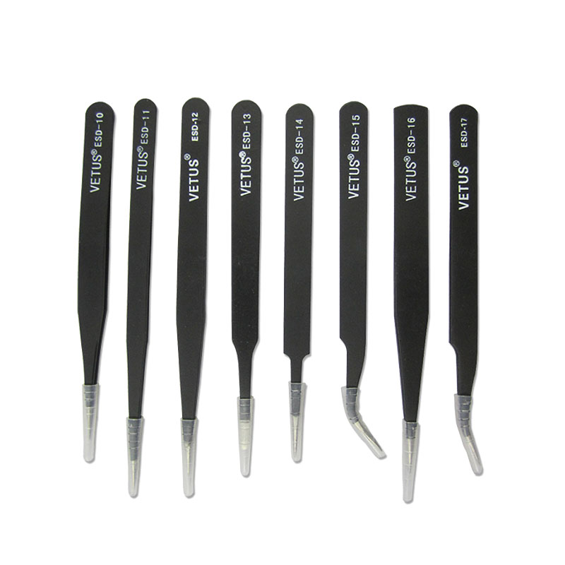 Anti‑Static Stainless Steel Tw - đánh giá và giá Smd Tweezer Set