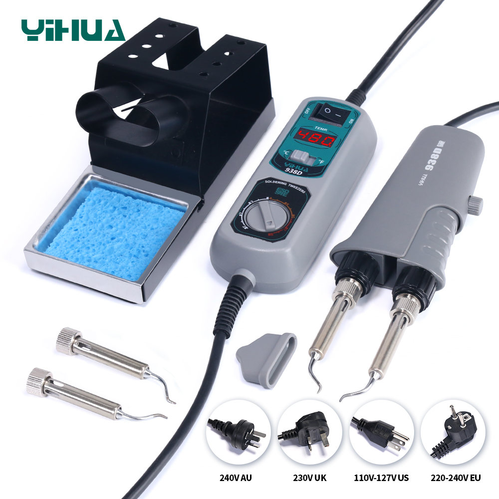 YIHUA 938D Di Động Nhíp Bộ Hàn - đánh giá và giá Smd Tweezer Set