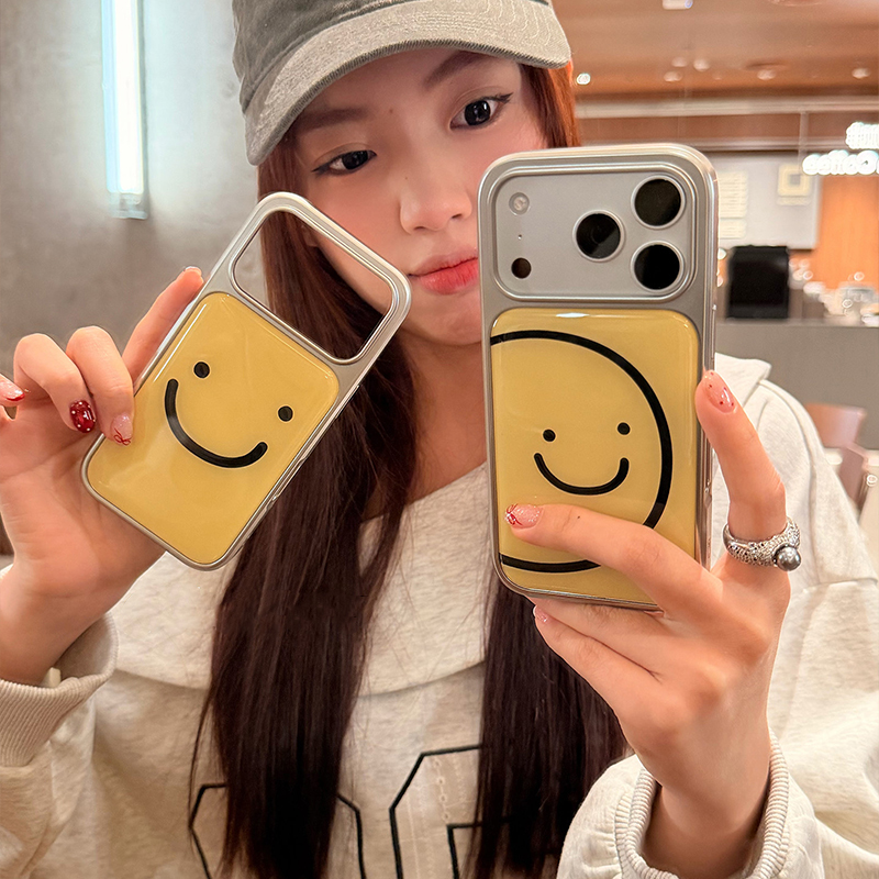 Ins Minimalist Lines Smiling F - đánh giá và giá Back Cover Adhesive