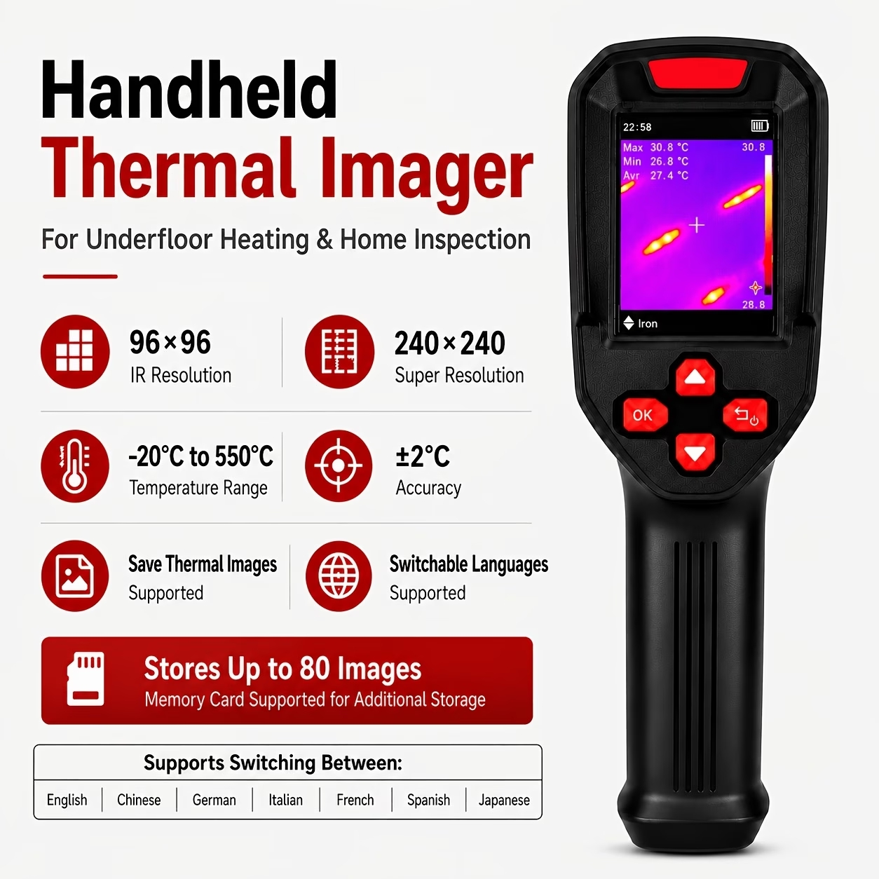Super IR 240x240 Thermal Camer - đánh giá và giá Electronics Repair Images